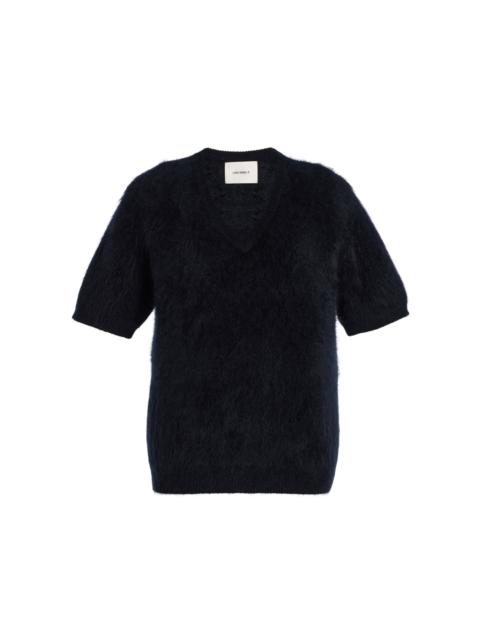 LISA YANG Lovisa Brushed Cashmere T-Shirt black