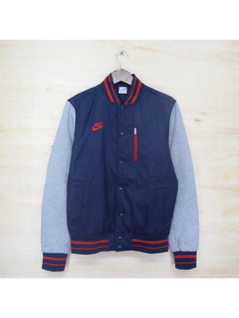 Nike Vintage 90s NIKE Mini Logo Embroidered Bomber Varsity Jacket 