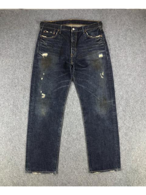 Other Designers Vintage - Vintage Levi's 501 Jeans Dirty Wash Distressed Denim KJ369