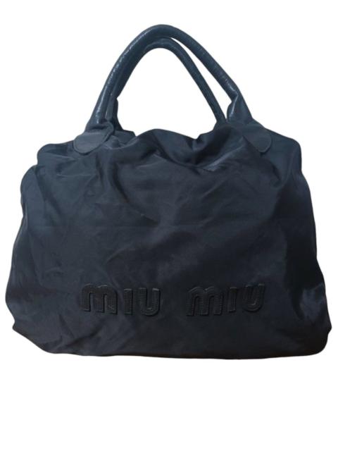 Miu Miu leather shoulder bag big logo