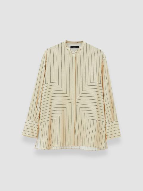 JOSEPH Athena Geometric Print Silk Blouse