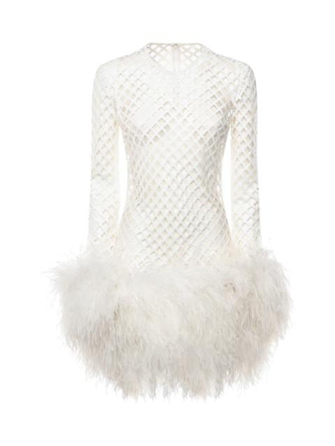 Dolce & Gabbana Short Mesh Dress With Sequins