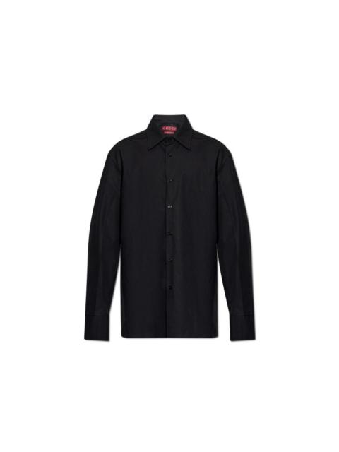 GUCCI GUCCI Black Cotton Shirt New & Authentic (Men's size:M;)