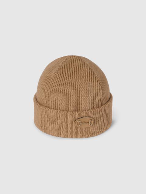 GUCCI Wool hat with Horsebit