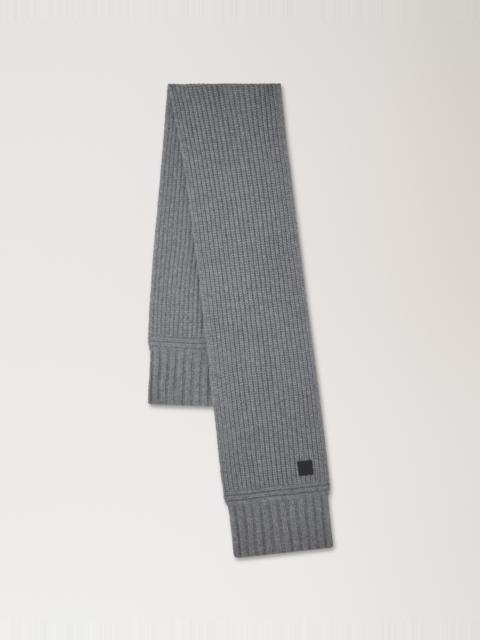 Mulberry Chunky Ribbed Scarf
Dark Grey Melange Lambswool
