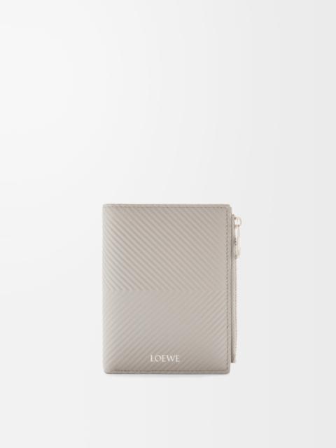 Loewe Slim compact walllet in textured classic calfskin
