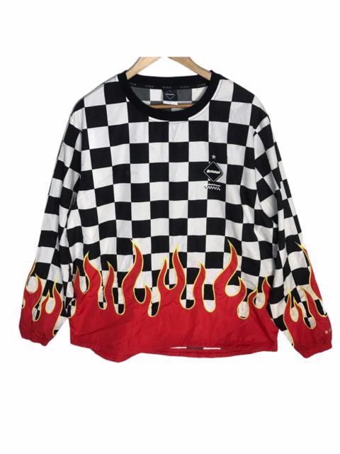 F.c real bristol checker flame piste large size