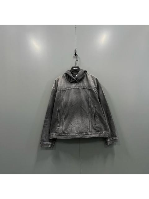 BALENCIAGA Balenciaga washed denim hoodie