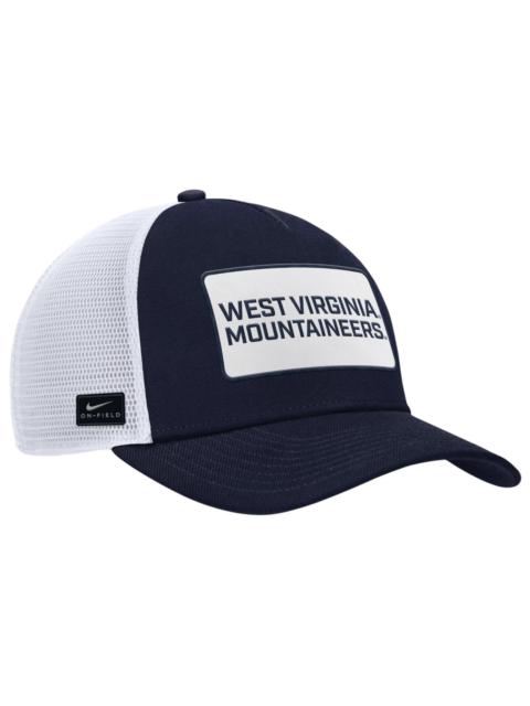 Nike Nike Adult West Virginia Mountaineers College Navy Game Day Trucker Adjustable Hat