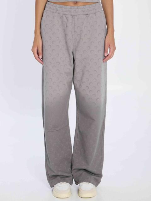 Marine Serre Marine Serre Women Faded Moon Fleece Sweatpants