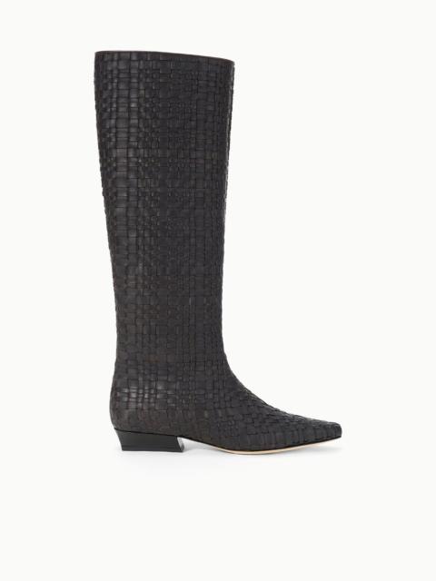 STAUD STAUD WALLY FLAT BOOT ESPRESSO WOVEN