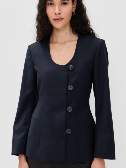 House of Dagmar SB Collarless Blazer