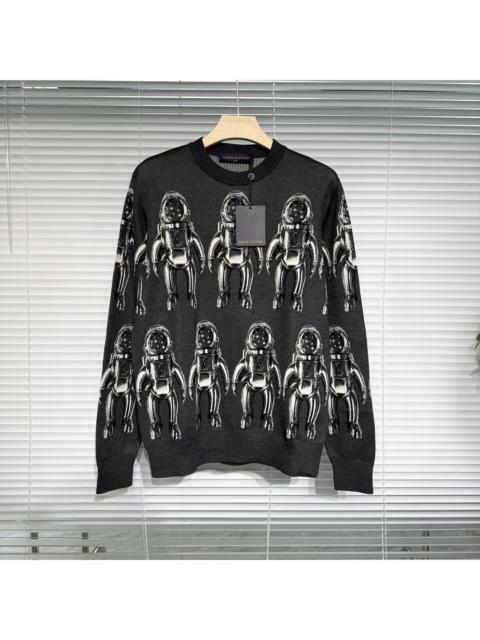 Louis Vuitton Louis Vuitton Silk Gray Knit Sweater