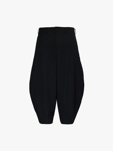 Balloon tapered-leg woven-wool trousers