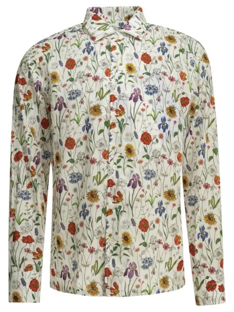 Junya Watanabe MAN Junya Watanabe Man Floral Cotton Shirt White