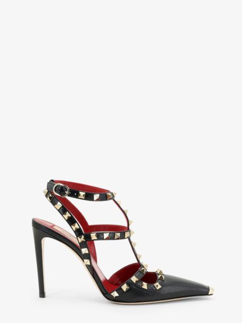 Valentino Valentino Garavani Rockstud Leather Pumps With Iconic Studs