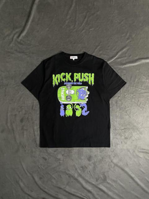 Other Designers Deadstock Airwalk Kick Push Graphic Black T-Shirt 3L