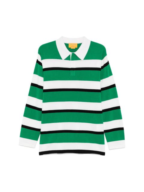 striped rugby polo shirt
