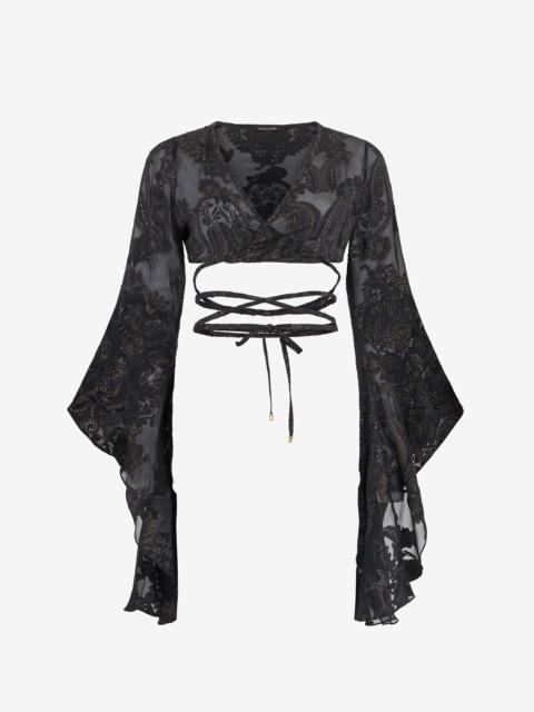 Roberto Cavalli Ornamental Black Top