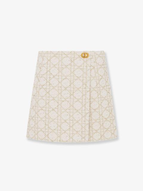 Dior Dior Macrocannage Lurex Shorts/Skirt