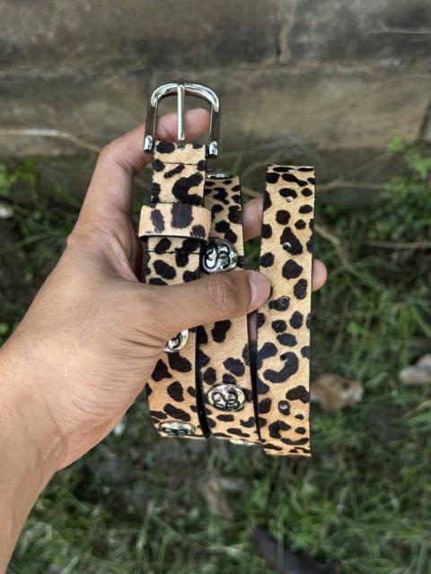 Stüssy Stussy SS-Link Studded "Hairy Cheetah" belts - L/XL