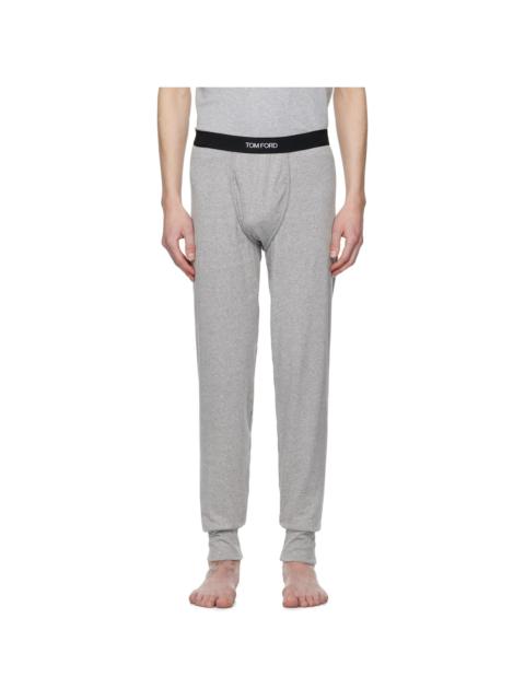 TOM FORD Gray Cotton Long Underwear