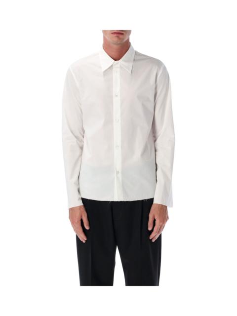 MM6 Maison Margiela Mm6 Maison Margiela White Cotton Shirt With Raw Hem