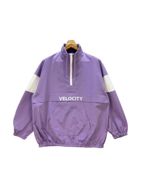 Other Designers Japanese Brand - VELOCITY LOGO HALF ZIP PURPLE PULLOVER JUMPER #8360-005