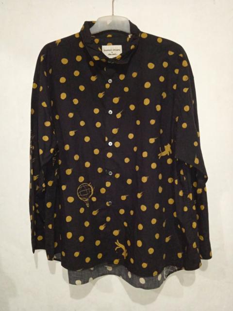 ISSEY MIYAKE Tsumori Chisato x Niko And... Button-Up Shirt – Black/Yellow Dot Print