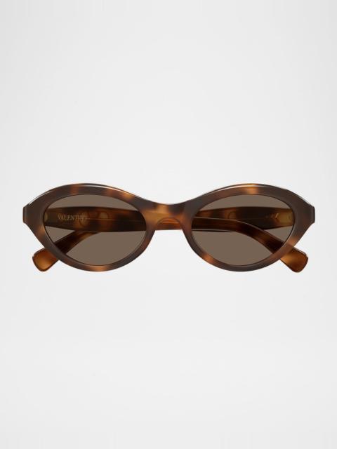 Valentino VLogo Signature 52mm Cat-Eye Sunglasses
