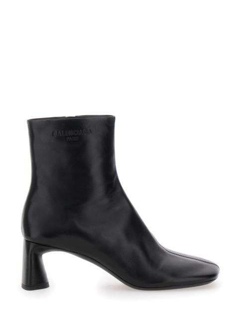 BALENCIAGA Balenciaga 'Duty Free 60Mm' Black Boots With Square Tip In Leather Women