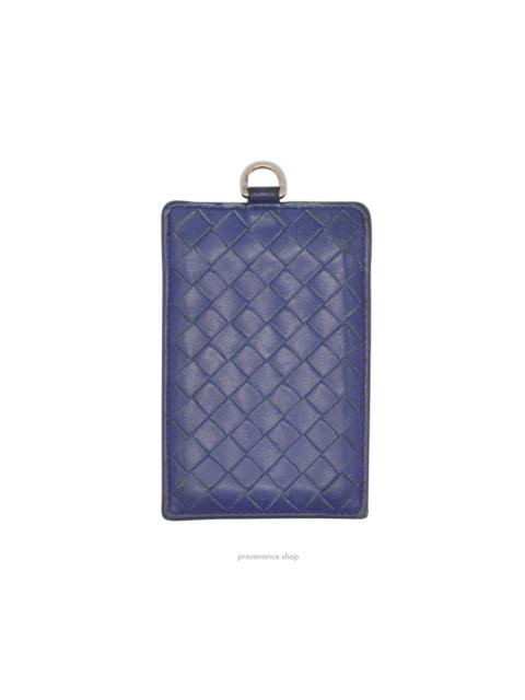 Bottega Veneta Bottega Veneta ID Card Holder Wallet - Blue Intrecciato Leather