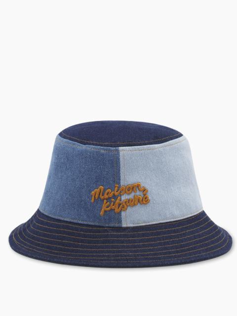 Maison Kitsuné Maison Kitsune Denim Bucket Hat, Size XS/S