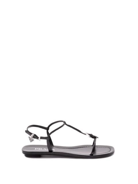 Prada Women Leather Flat Sandals