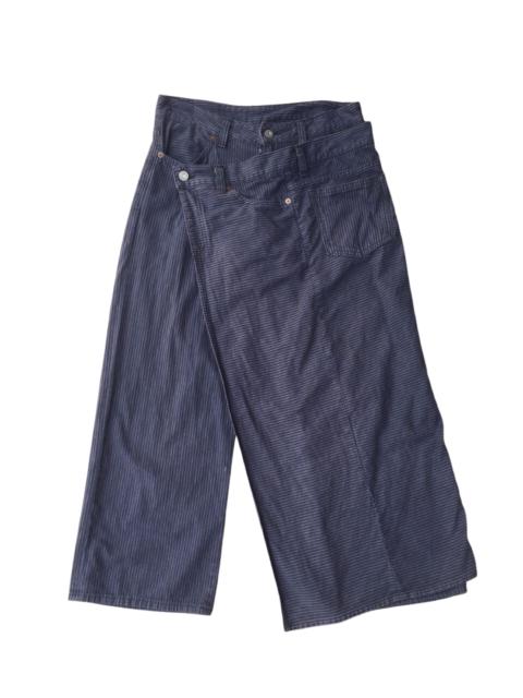 Other Designers John Bull - Johnbull cropped jeans with front half skirt cover 1 leg