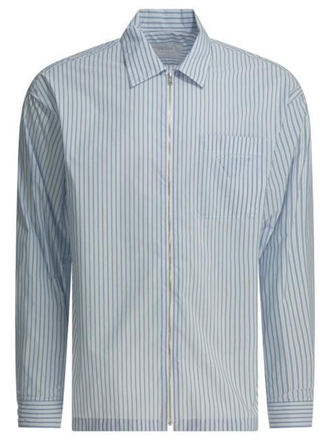Prada Prada Striped shirt with zipper