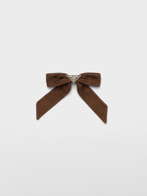 Prada Suede hair clip