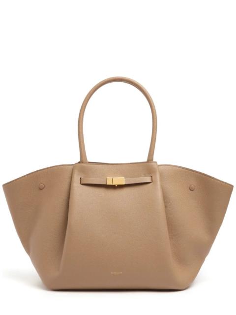 Other Designers Other - DEMELLIER Midi Dark Sand Leather Tote Bag