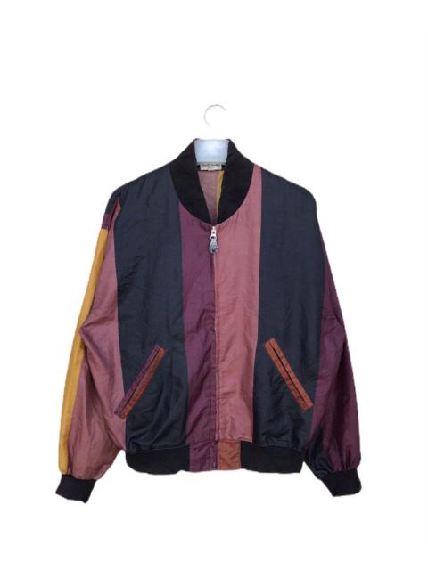 90s Paul Smith neon color zipper bomber light jacket