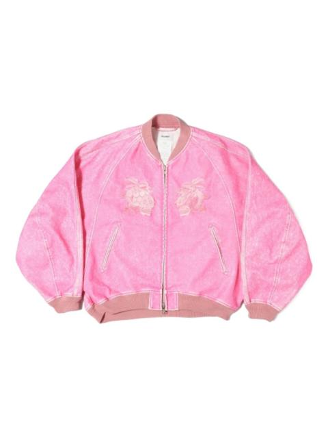 doublet flocked bomber jacket