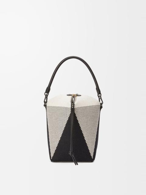 Loewe Treasure Bako bucket in canvas jacquard and calfskin