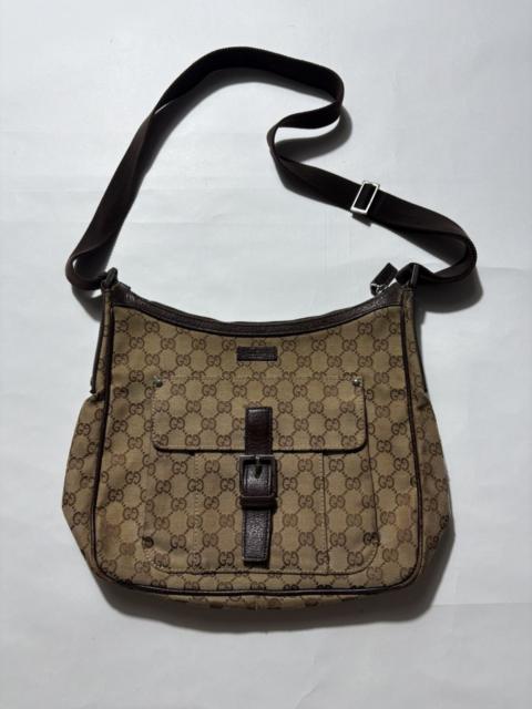 GUCCI GUCCI GG CANVAS MESSENGER SHOULDER BAG