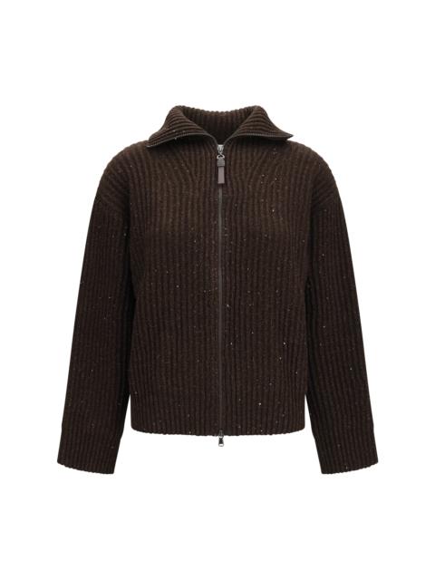 Brunello Cucinelli Brunello Cucinelli Women Ribbed Zip Sweater