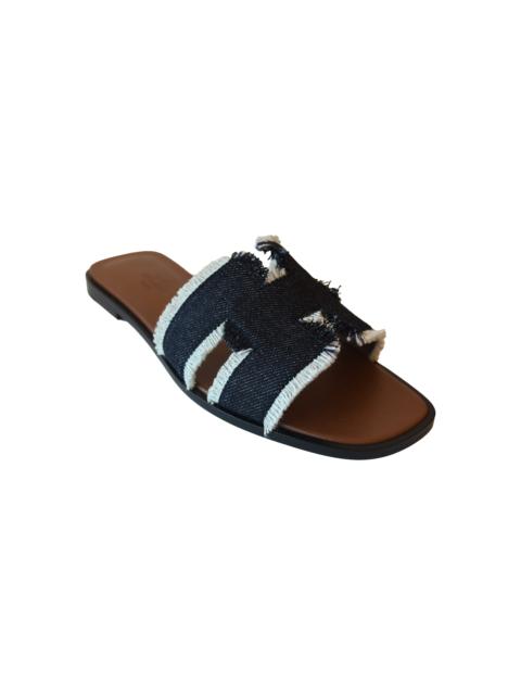 Hermès Hermes Oran Sandals Denim
