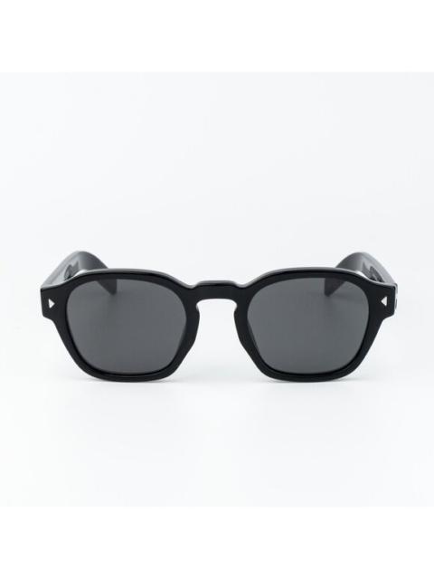 Prada Prada Women Sunglasses Black Grey Square PRA16S 16K731 NEW AUTHENTIC