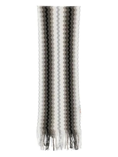 Missoni Missoni Women Zig-Zag Viscose Blend Fringed Scarf