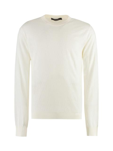 VERSACE Long Sleeve Cotton Blend T-shirt
