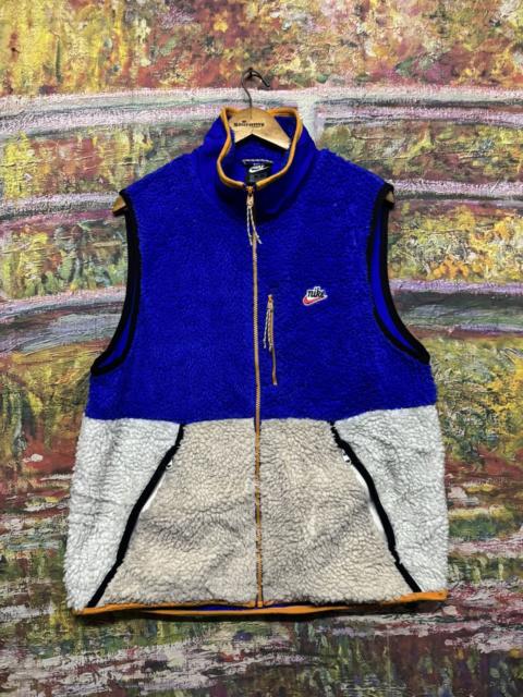 Nike Nike Blue & Grey Fleece Sherpa Vest