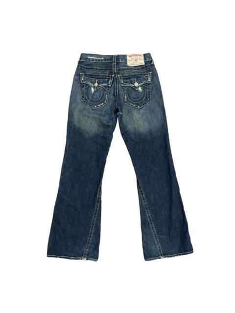 Other Designers Vintage - Vintage True Religion Ripped Distressed Style Wide Leg Jeans