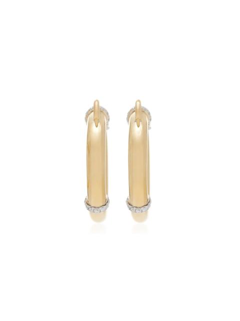 Yvonne Léon Carabiner 9K Yellow Gold Diamond Earrings gold